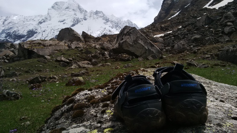 Feet on the map, Seema, Har ki Doon, trek, Himalayas, India, Deepika, Ata peak